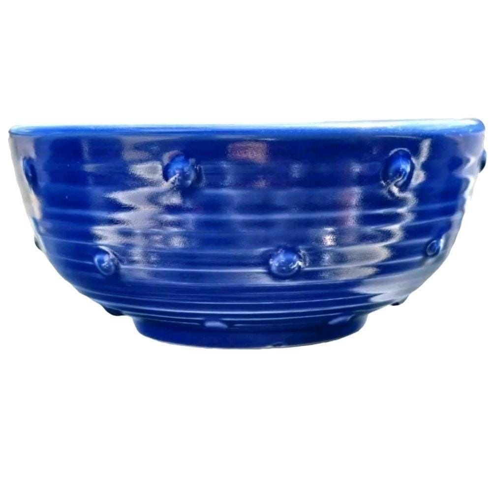 Vintage Pfaltzgraff Cobalt Blue Wyngate Stoneware Bowl Made in USA 2000's‎